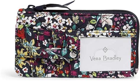 vera bradley women's signature cotton rfid card case wallet|vera bradley wallets outlet.